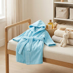 Kids' Plush Bathrobe for Boys & Girls – Soft Cozy Hooded Bathrobe