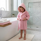 Kids' Cozy Hooded Bathrobe – Soft Plush Robe for Boys & Girls