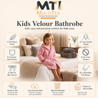 Kids' Cozy Hooded Bathrobe – Soft Plush Robe for Boys & Girls