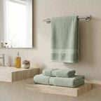 Luxury Towel Set – 3 Piece | Soft & Absorbent Bath Towels – Sage Green
