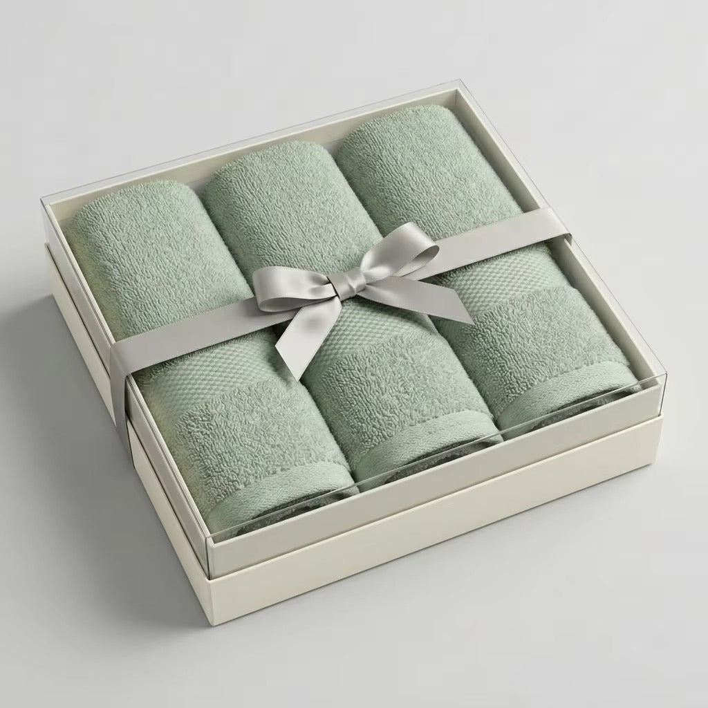 Luxury Towel Set – 3 Piece | Soft & Absorbent Bath Towels – Sage Green