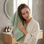 Luxury Towel Set – 6 Piece | Soft & Absorbent Bath Towels – Sage Green