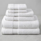 Luxury Towel Set – 6 Piece | Soft & Absorbent Bath Towels – White
