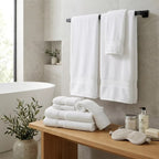 Luxury Towel Set – 6 Piece | Soft & Absorbent Bath Towels – White