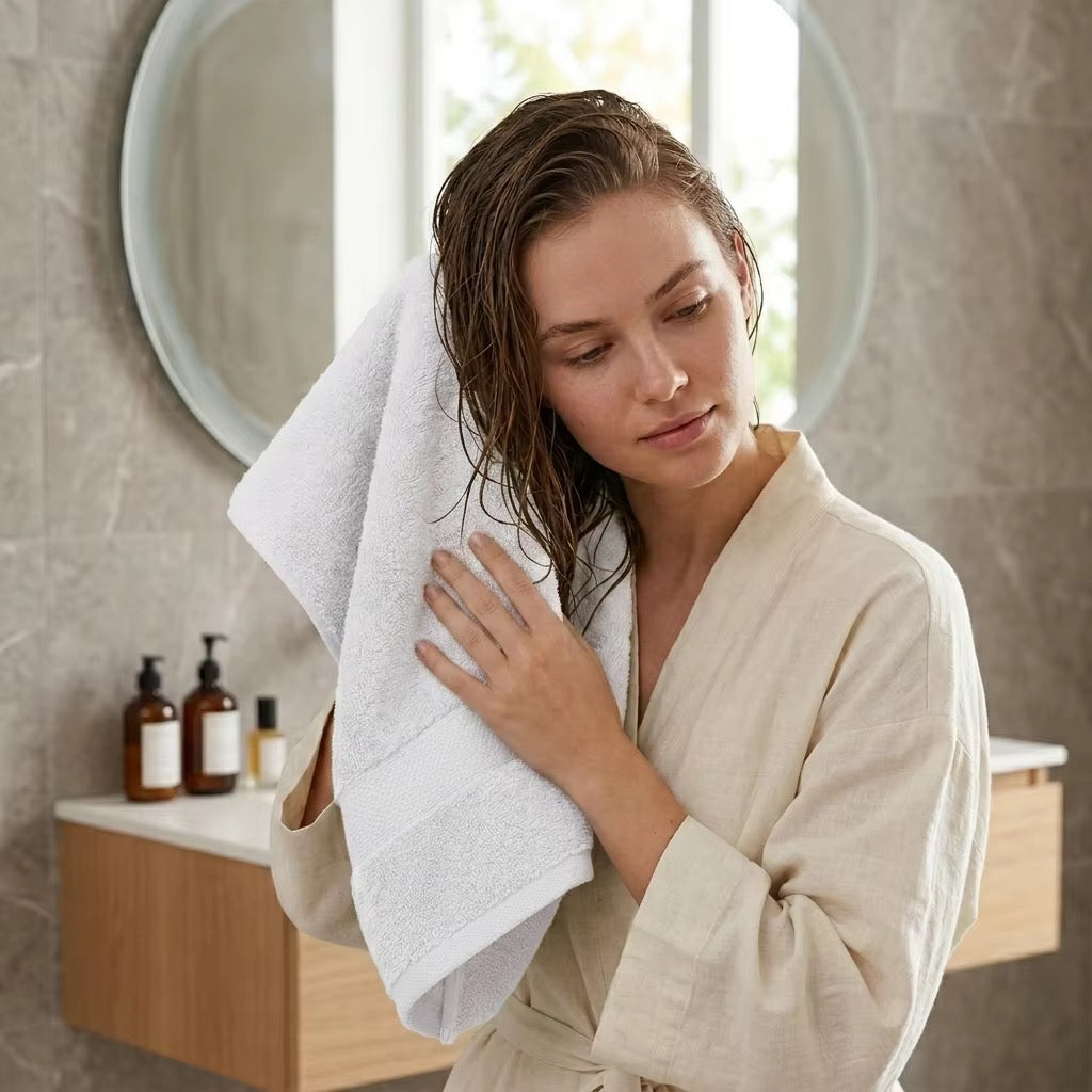Luxury Towel Set – 6 Piece | Soft & Absorbent Bath Towels – White