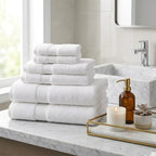 Luxury Towel Set – 6 Piece | Soft & Absorbent Bath Towels – White